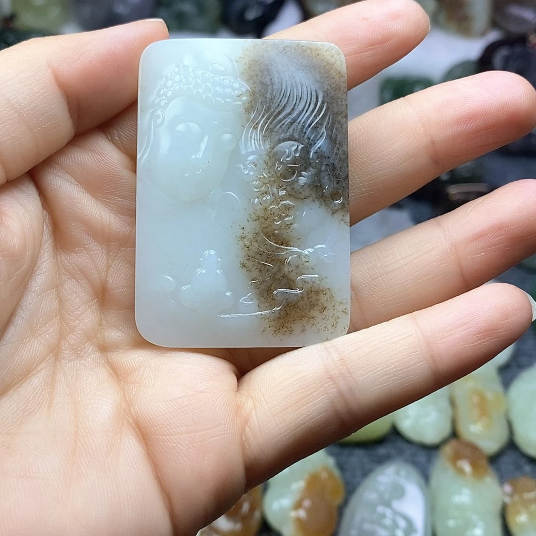 和田玉未镶嵌颈饰