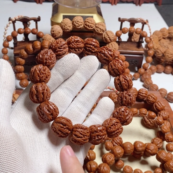 大***桥手串文玩核桃尺寸18