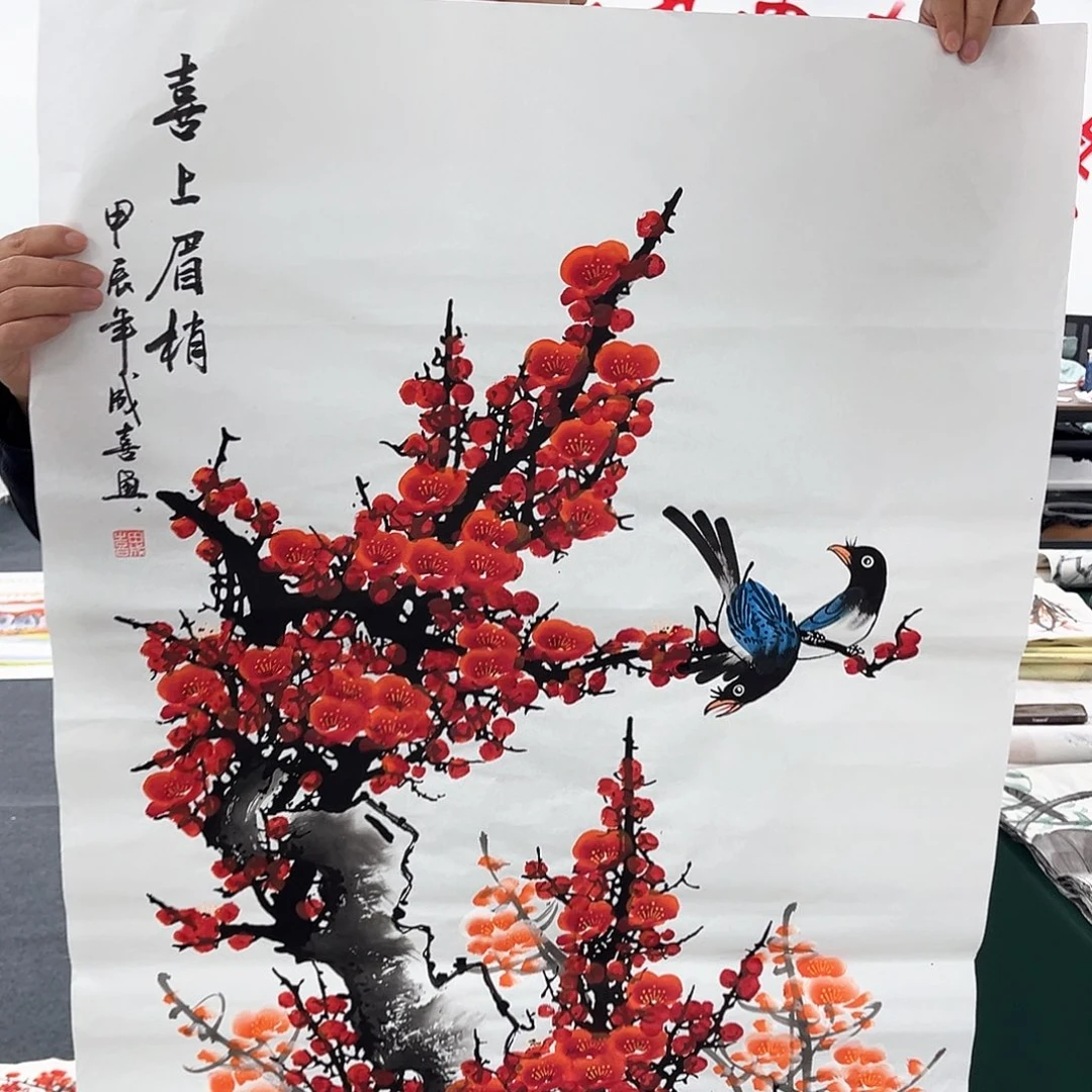 国画宣纸国画纯手绘作品
