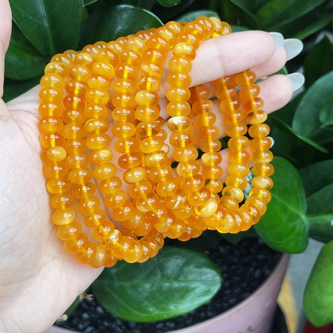 琥珀未镶嵌手链多样性发其一 8m