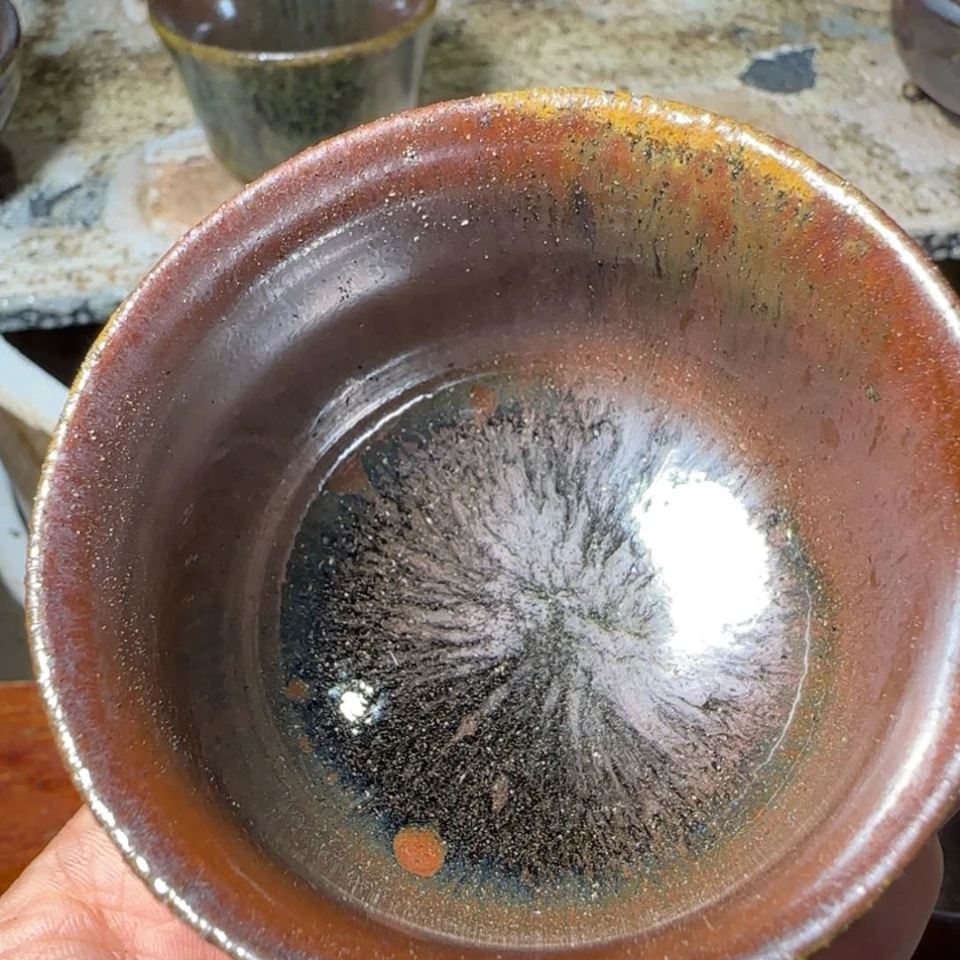 柴烧建盏茶盏茶杯193