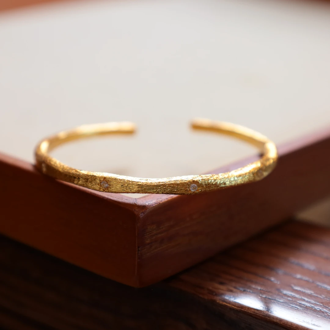 合金手镯 【心如甄选】吉言开口 |开口手镯YW056