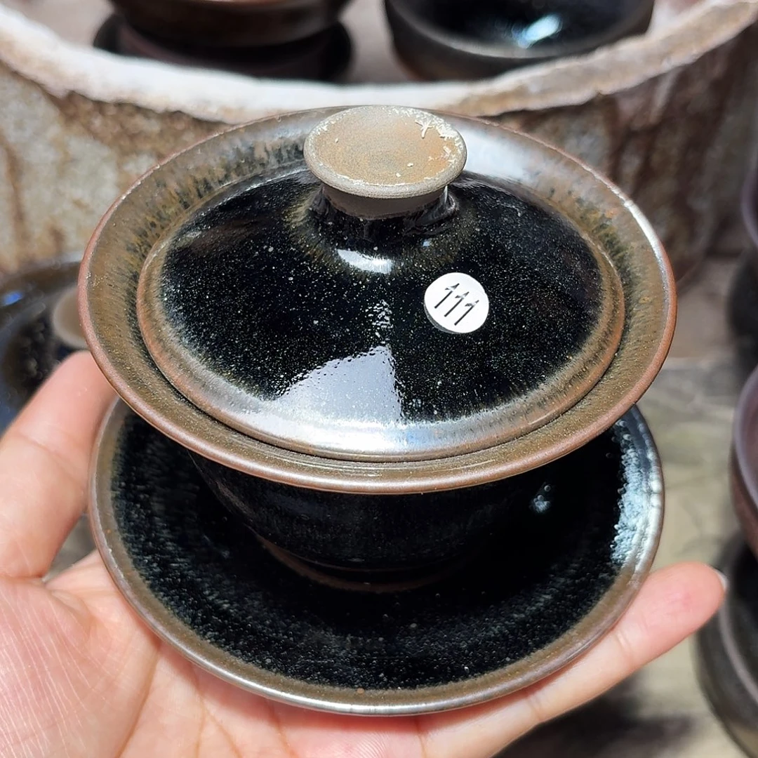 茶盏义兴龙窑建盏111微瑕