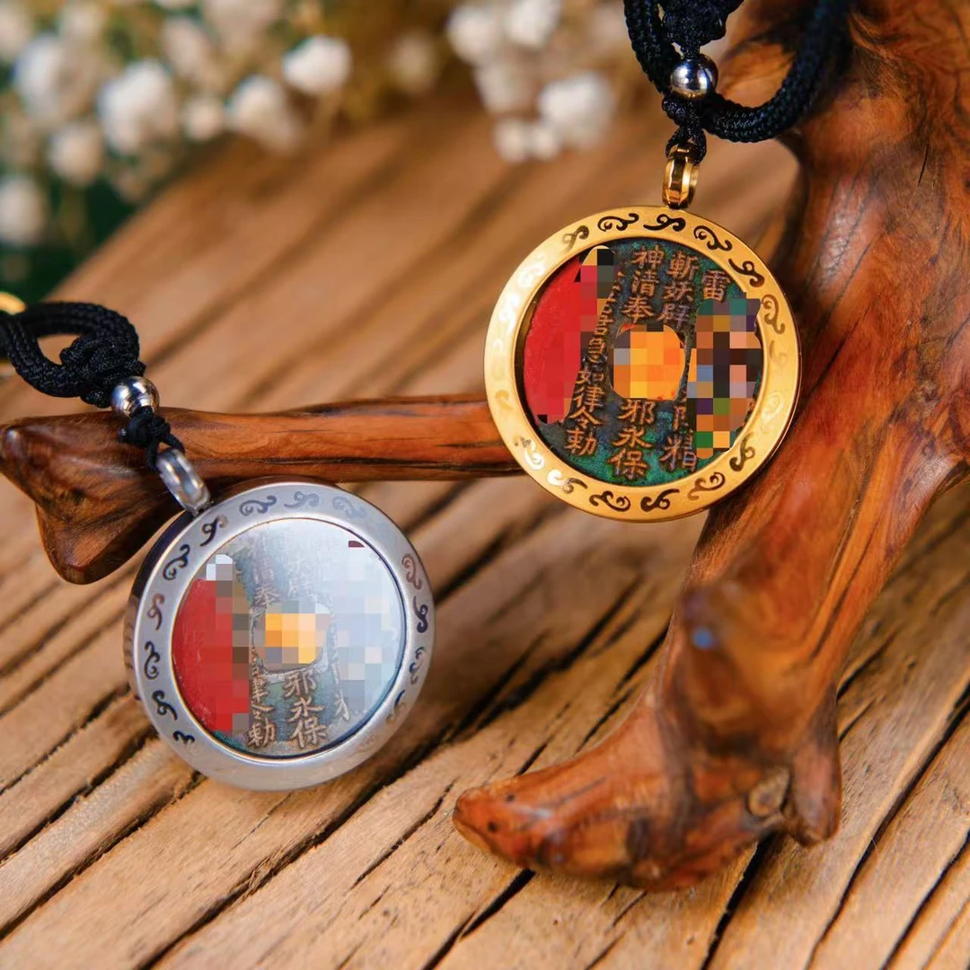 钛钢亚克力吊坠 山花挂件吊坠