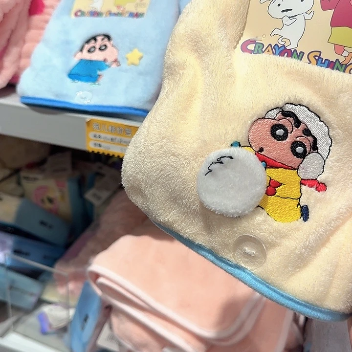 布艺非金属黄色小新干发帽