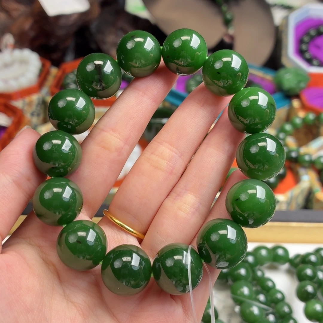 和田玉（碧玉）未镶嵌手串