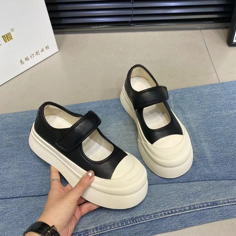 春季新款软妹洛丽塔日系单鞋厚底增高乐福鞋玛丽珍小皮鞋女