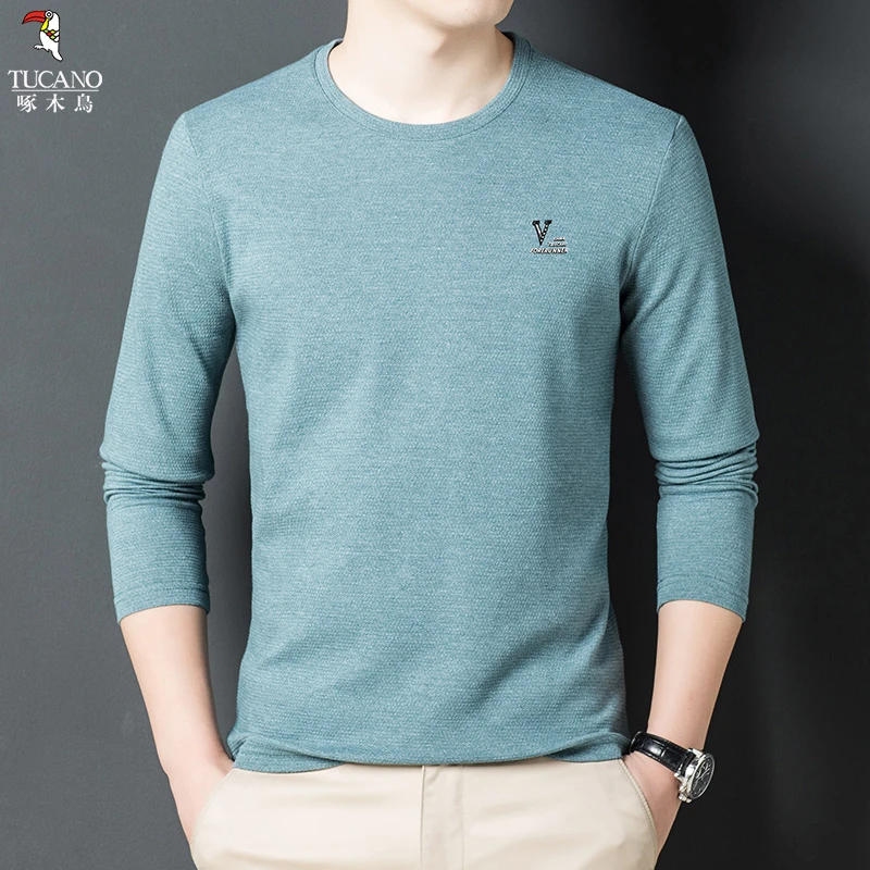 啄木鸟2025春季新款柔软亲肤吸汗保暖时尚潮流打底衫