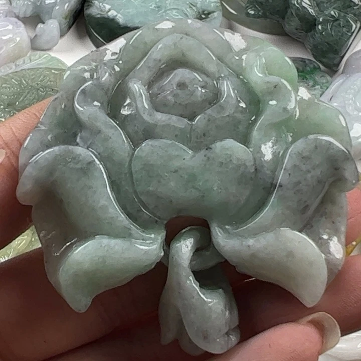 翡翠未镶嵌颈饰38天然翡翠50/51/13
