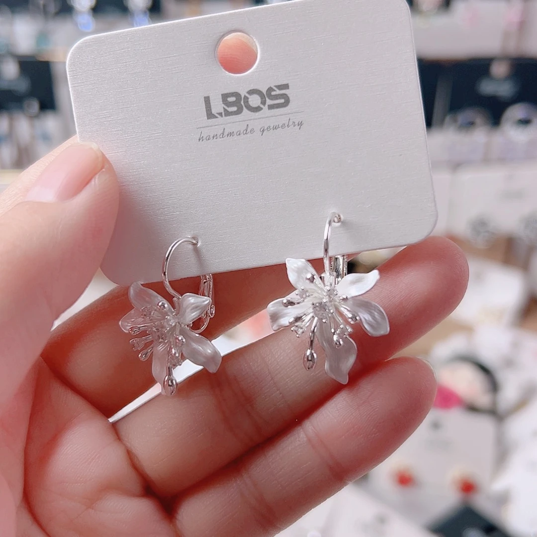 琉璃纯铜合金耳环的