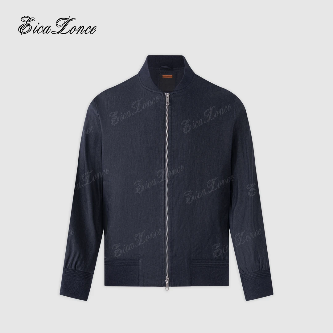 雅心Eicalonce 杰家秋季新款亚麻混纺平纹布飞行员夹克SM-BA2306