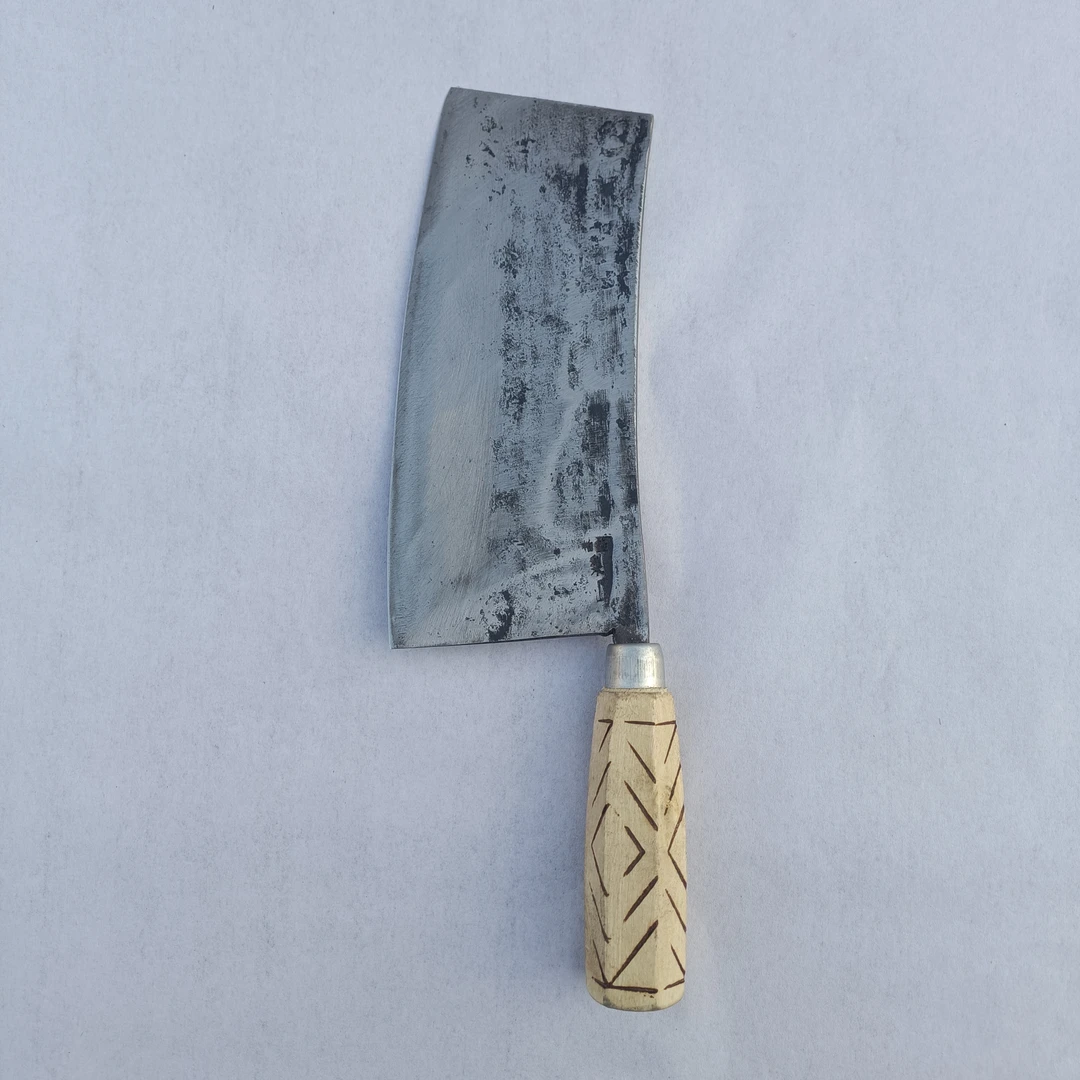 4号#六两夹钢刀#刀口2.5公分夹炮弹钢##好磨刀#碗底荡一下就锋利