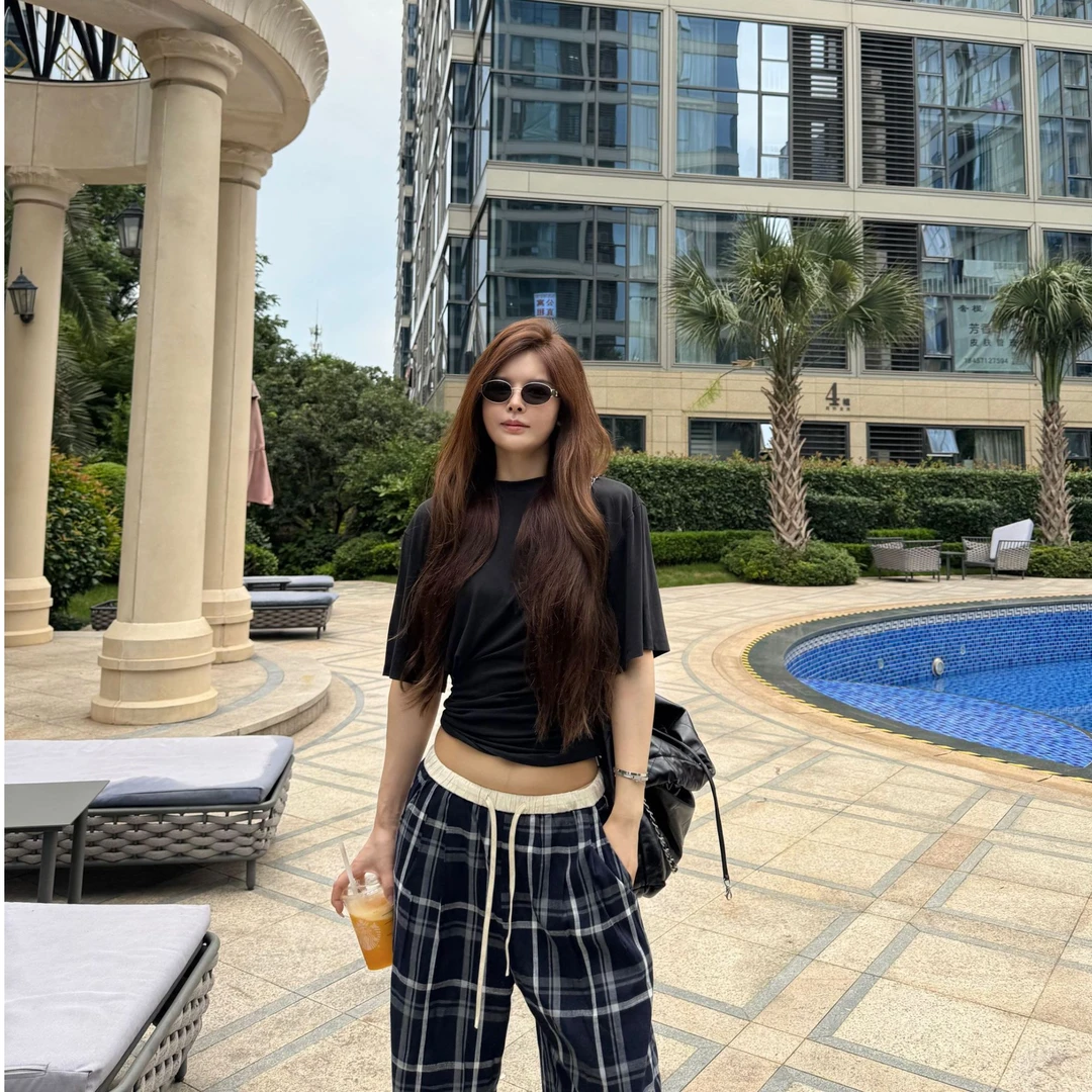 Amono-【欧式风】圆领不潮人必备慵懒短袖