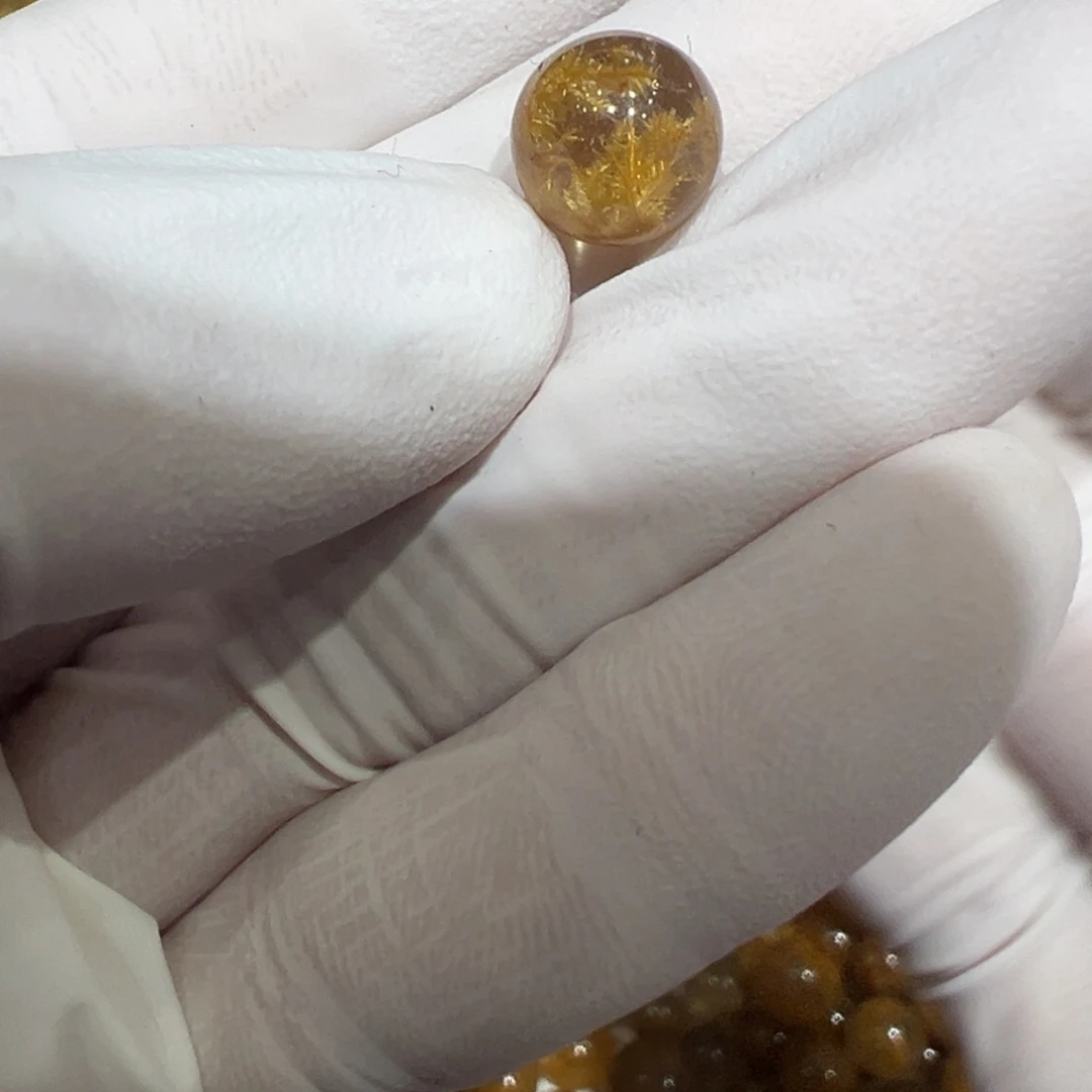 水晶水晶太阳花8.6mm打孔定制不退换未镶嵌R****n