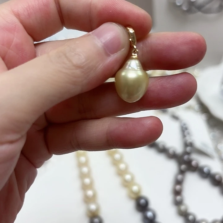 颈饰海水珍珠银S925镶嵌