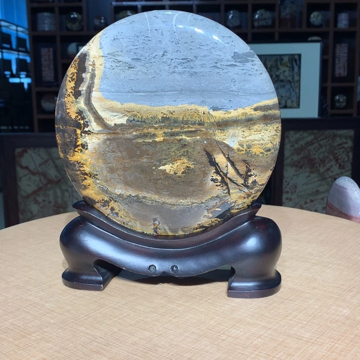 ，广西国画石摆件，收藏观赏