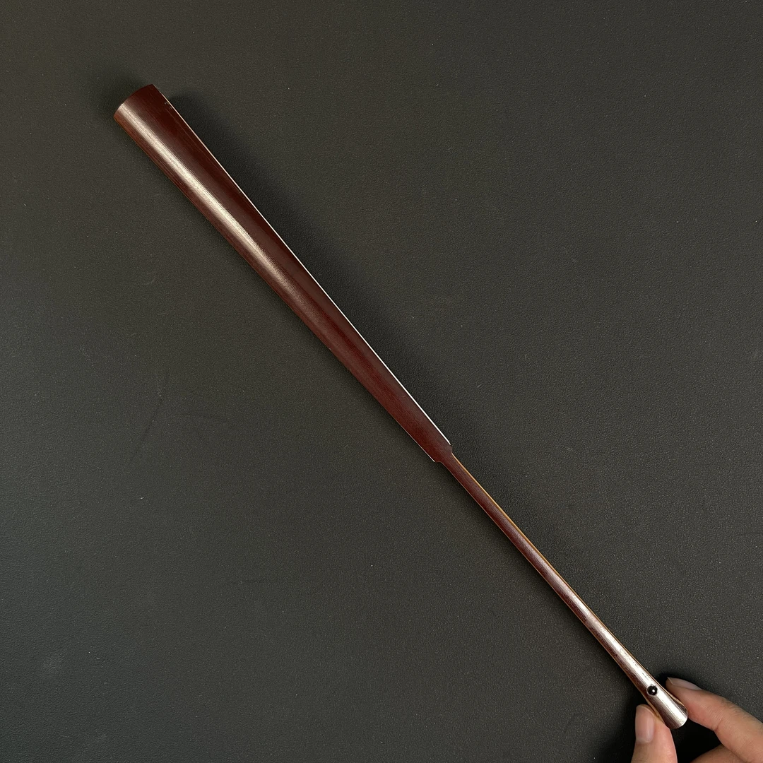 云竹斋精工箭竹9.5寸小骨老玉文玩折扇纯手工