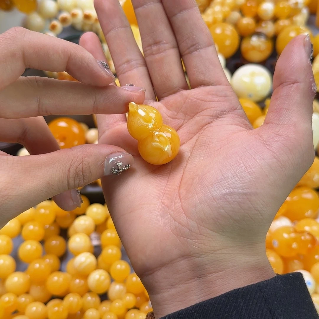 琥珀珠宝奇石未镶嵌葫芦