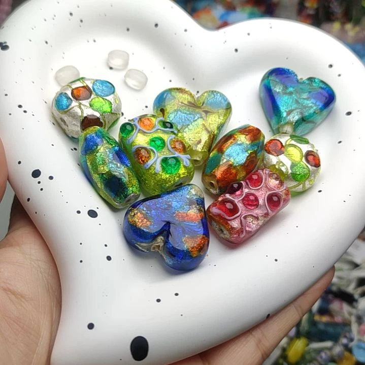 琉璃非金属银铂定制珠一颗