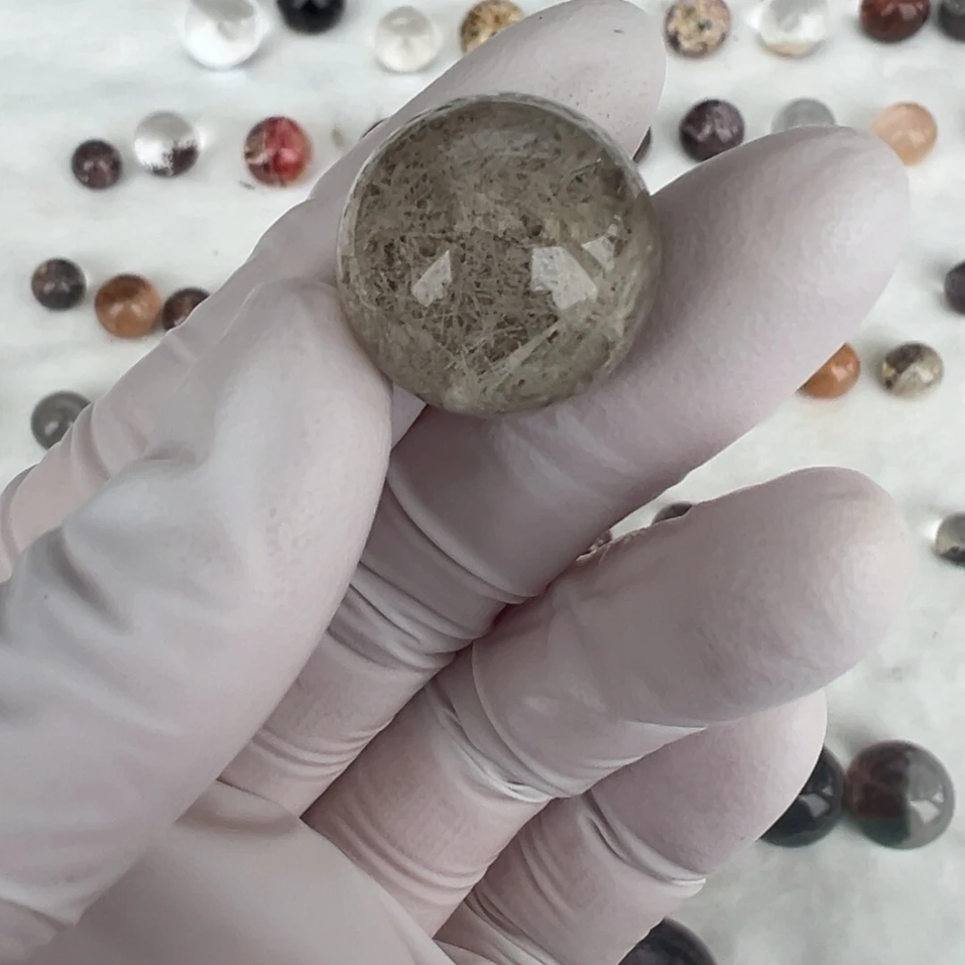 水晶结霜发单珠17.7mm定制不退换未镶嵌对***机