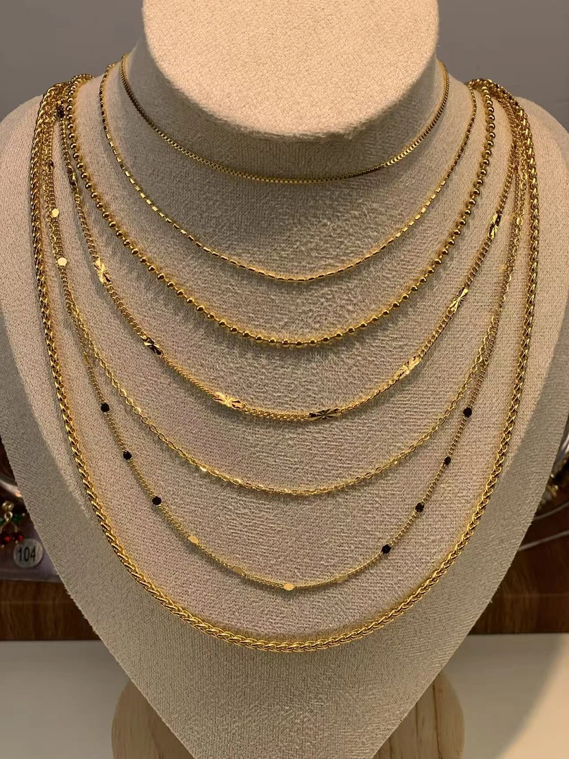 铜合金合成锆石吊坠 设计简约卡通风女情侣素款坠链饰品链子百搭