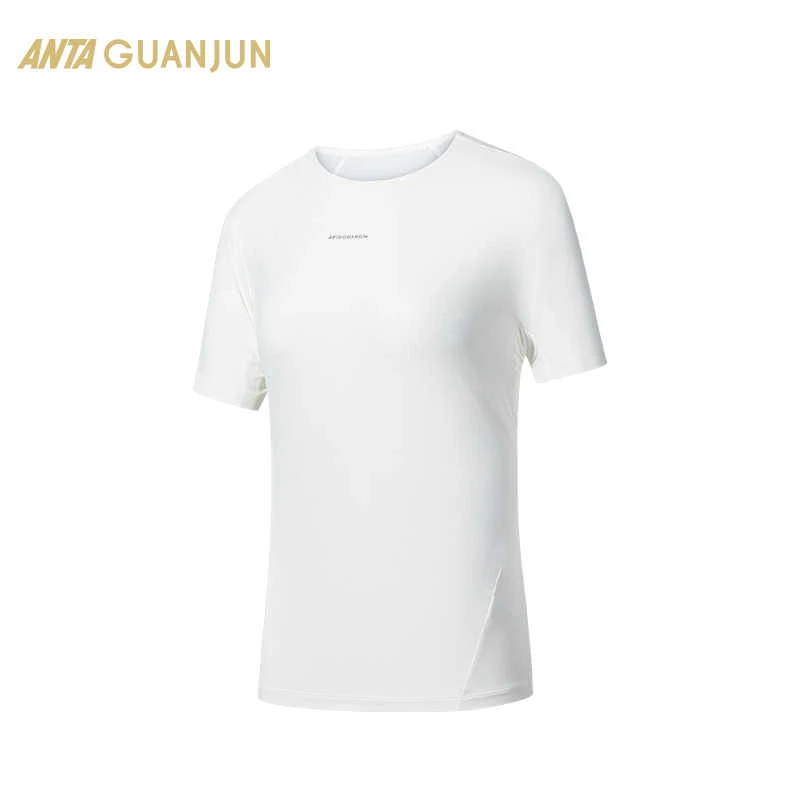 【安踏冠军】户外徒步通勤短T冰肤透气女运动短袖针织衫162520111