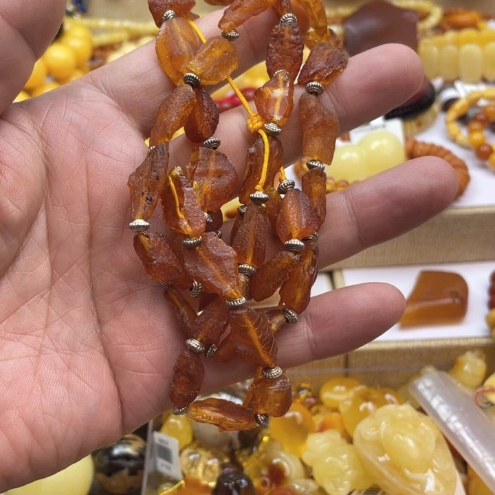 蜜蜡手串未镶嵌手串