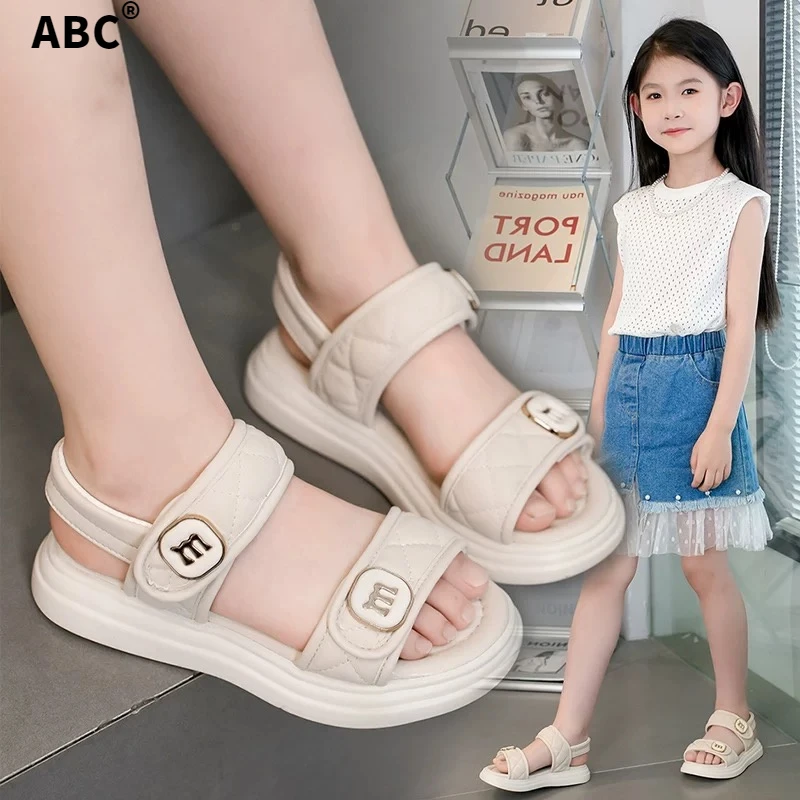 ABC女童凉鞋2025儿童夏季新款运动沙滩鞋中大童女孩软底公主休闲