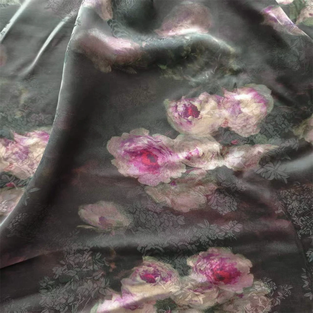 三月三布庄【黑色玫瑰】面料定制商品不支持七天无理由退换