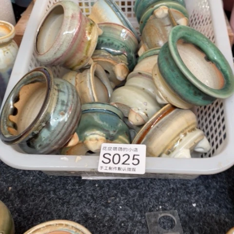 紫砂花盆微瑕025口径5.5左右