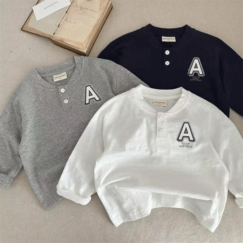 男童POLO衫长袖T恤秋装儿童上衣洋气宝宝春秋款衣服男孩打底男童t