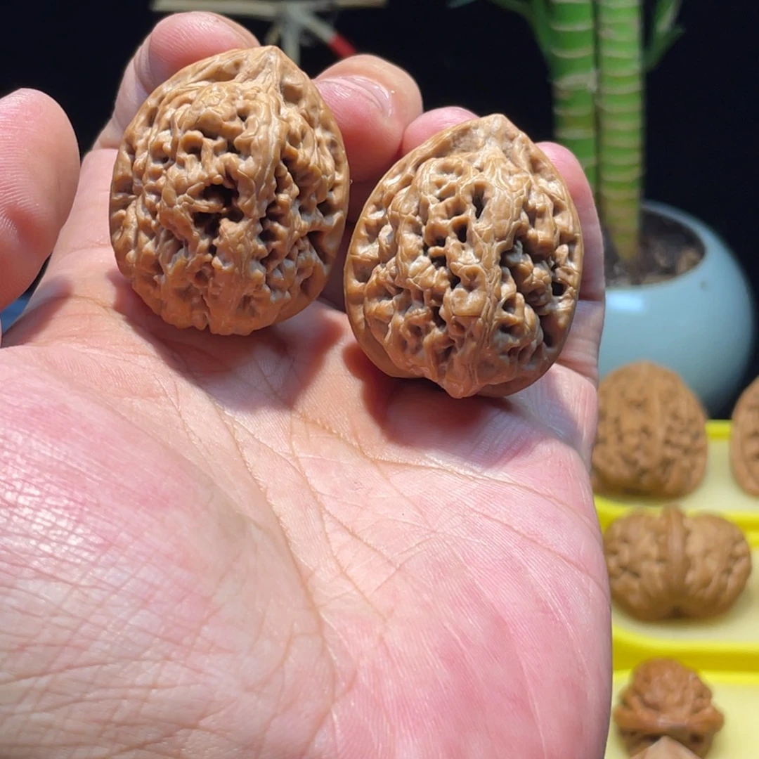 文玩核桃把件33全品高端小众红皮兵马俑