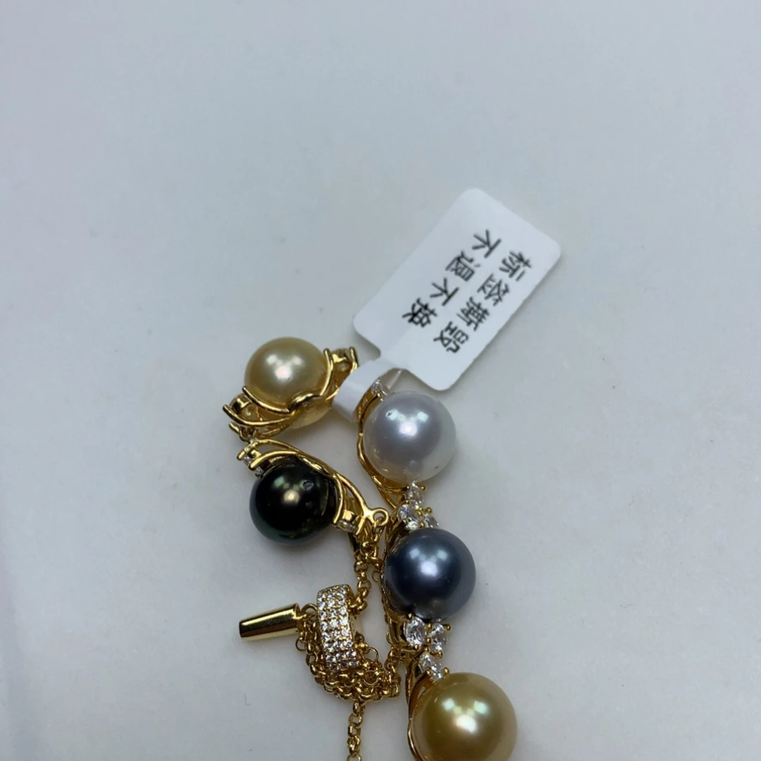 海水珍珠银S925镶嵌手绳