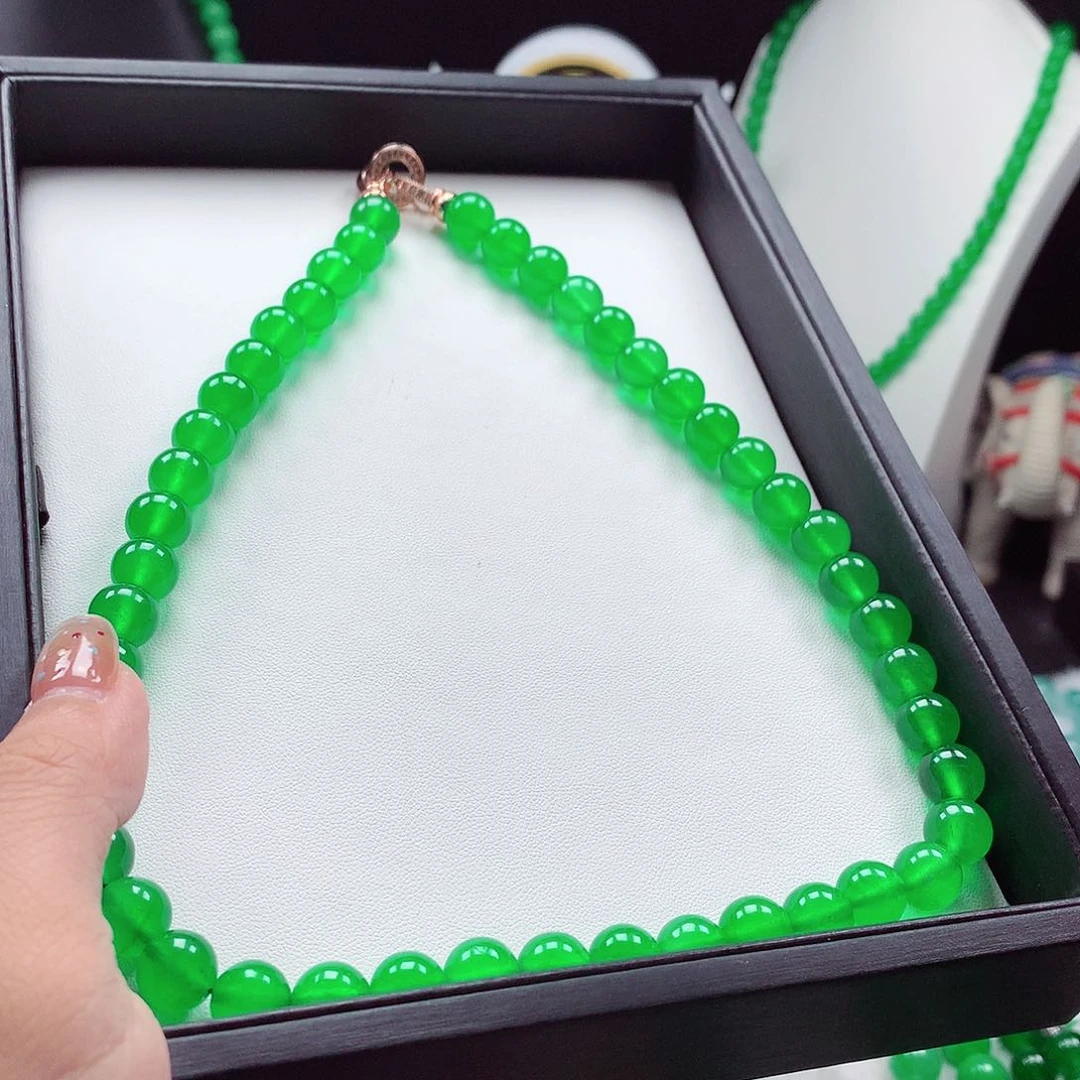 天然缅A散珠手串项链闪购链接