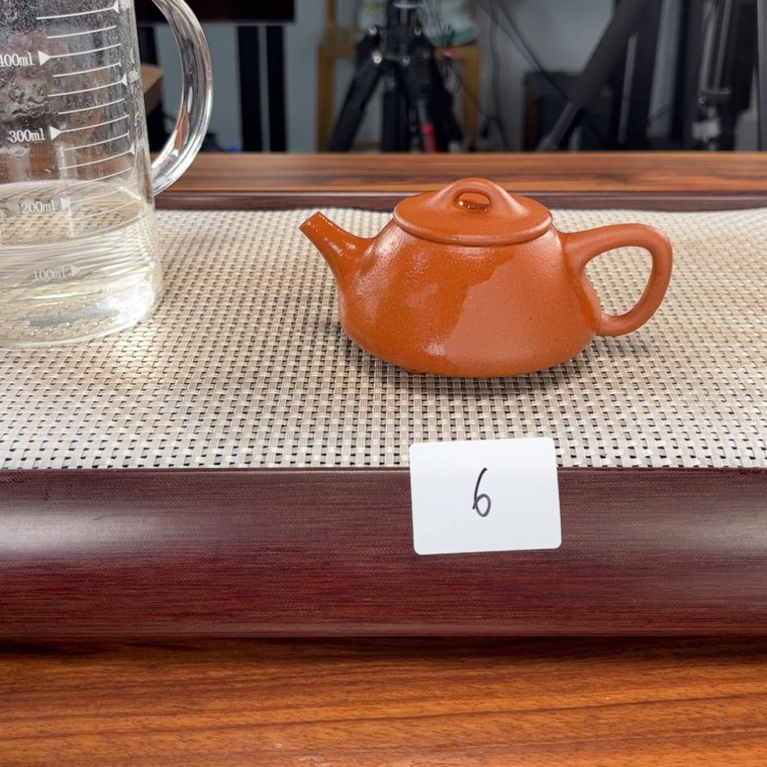 紫砂茶壶G****y瑕疵 1.29-6 石瓢 大红泥 150