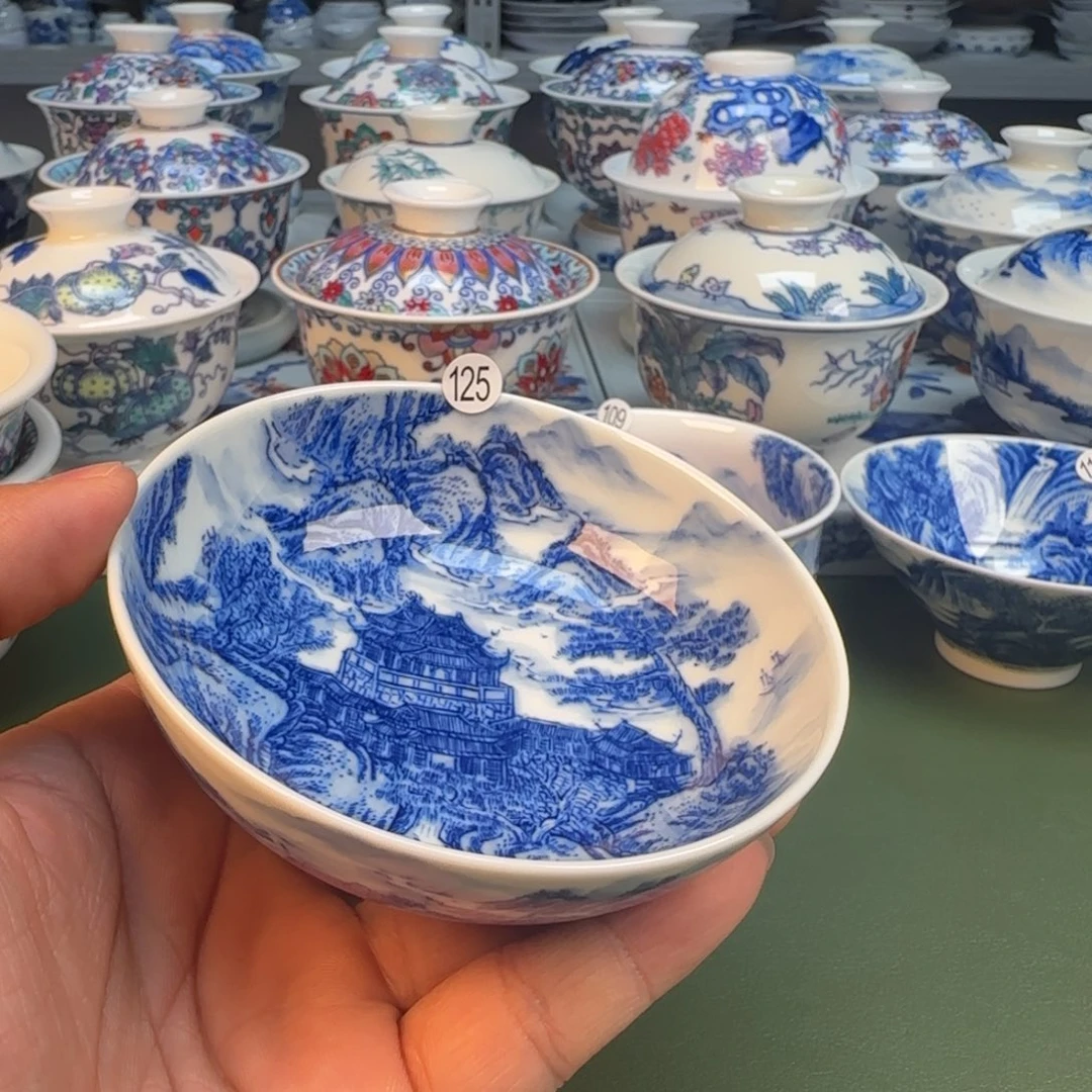 纯手工纯手绘茶具125