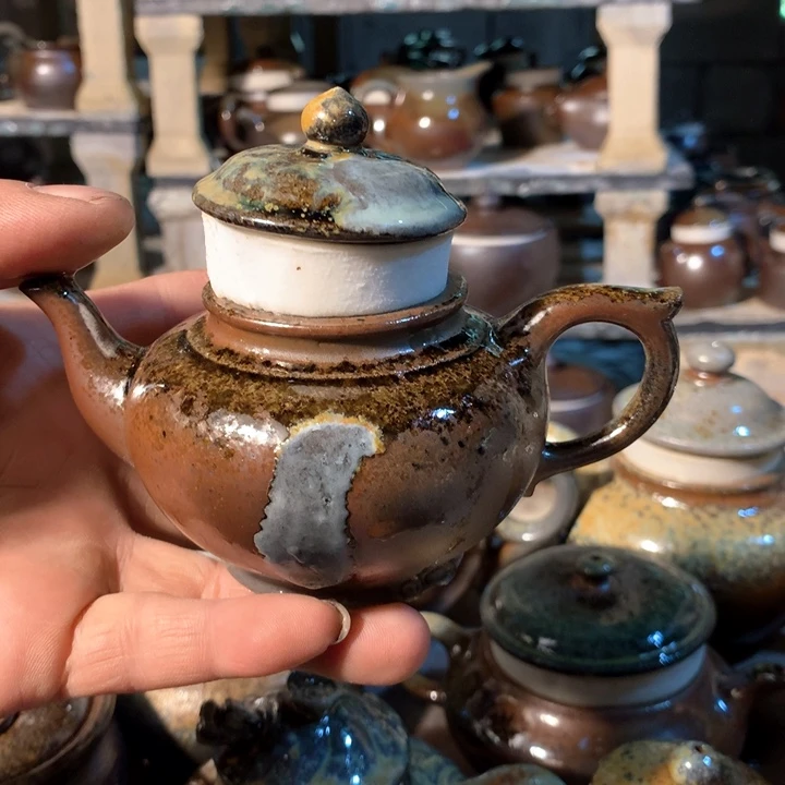 紫砂茶壶纯自然高温裸柴烧