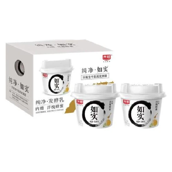 如实 纯净发酵乳 1.62kg(135g*12杯)营养早餐奶早餐必备营养奶饮料同城送暑期饮品
