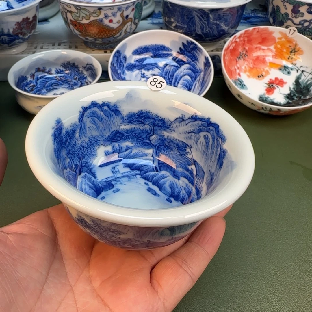 纯手工纯手绘茶具石头85