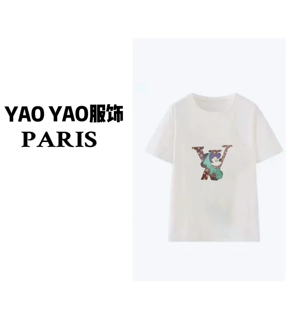 【YAOYAO】1 023米奇 时尚百搭短袖 夏季新款立体手厚板压烫工艺