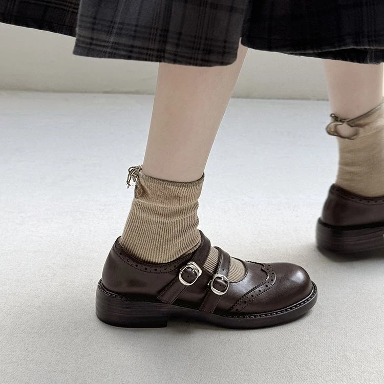 法式小香风气质单鞋女玛丽珍乐福女鞋配裙子晚晚风复古豆豆单鞋春
