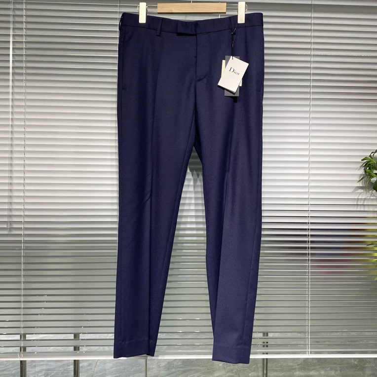 未使用 DIOR/迪奥 西裤 休闲长裤 直筒 深蓝色 48码 ko2186