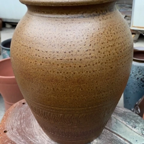 【闪购商品】紫砂花盆高约31口19手工