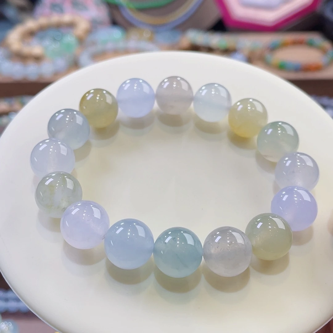 【闪购商品】翡翠颈饰未镶嵌马卡龙