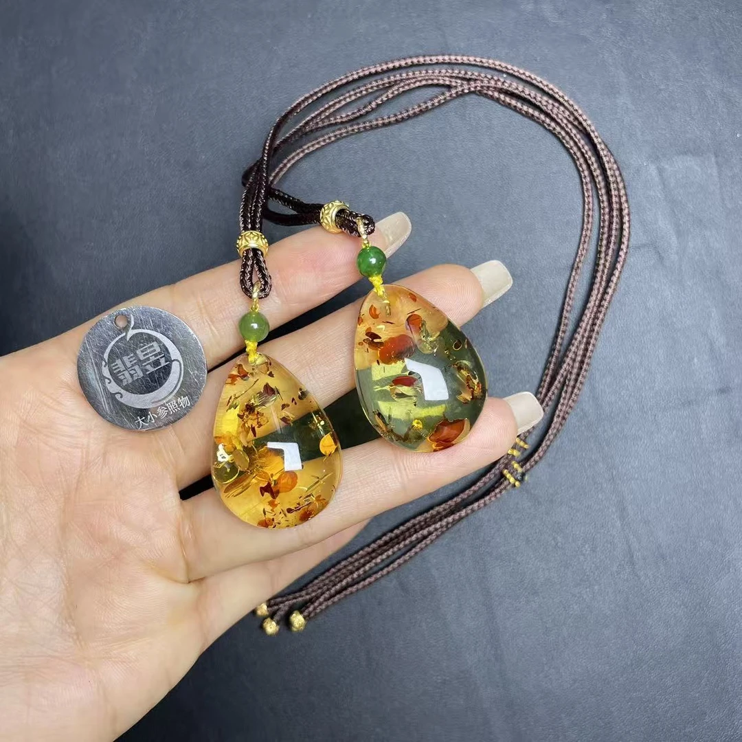 翡昱-SH29-65474-琥珀吊坠绑绳/-多样性发其一