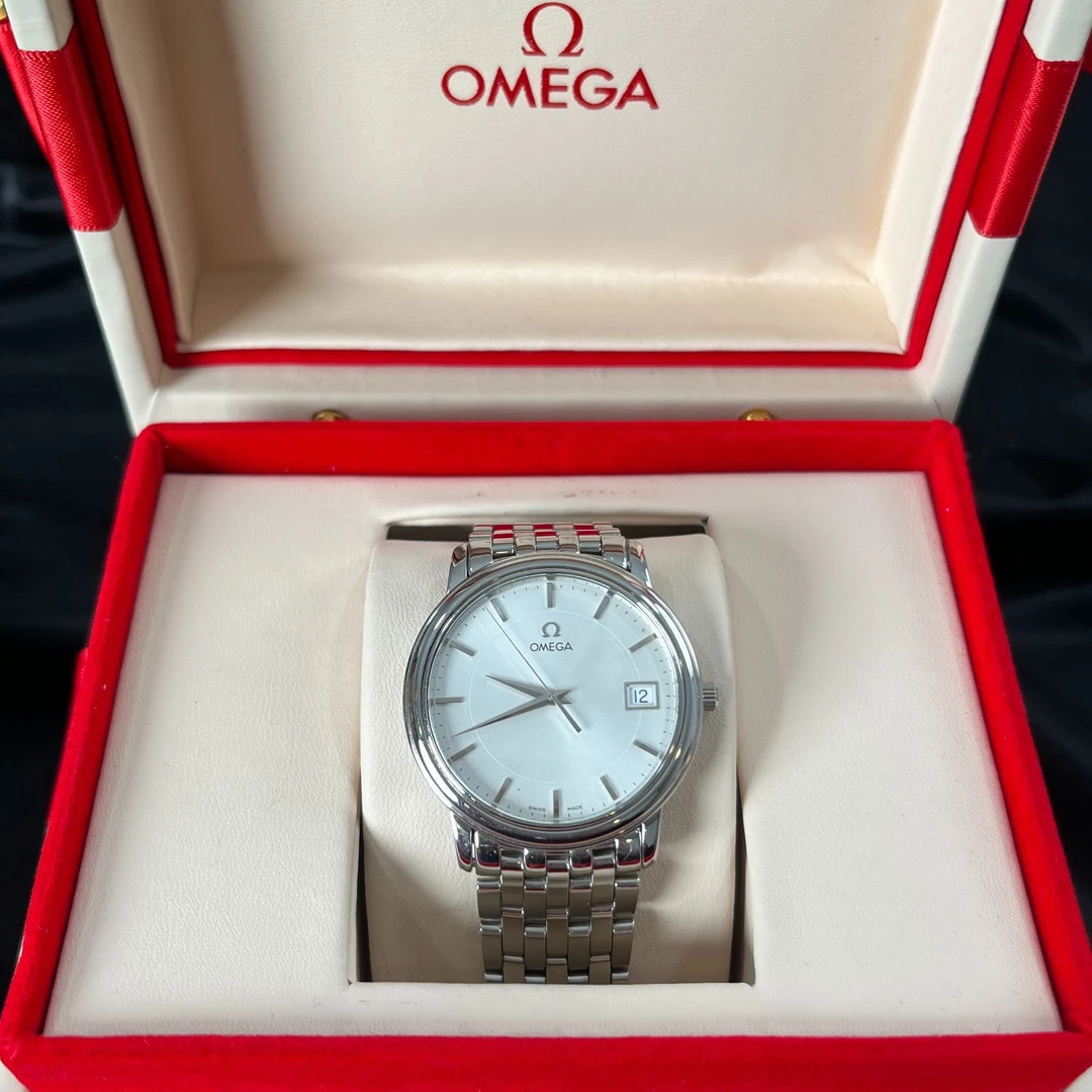 95新 Omega/欧米茄 34.5mm石英WTV3030碟飞系列瑞士名表