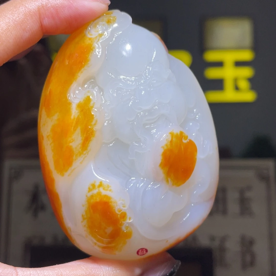 和田玉未镶嵌颈饰D2