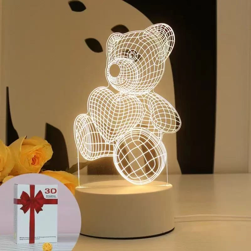 可撕膜小熊小夜灯