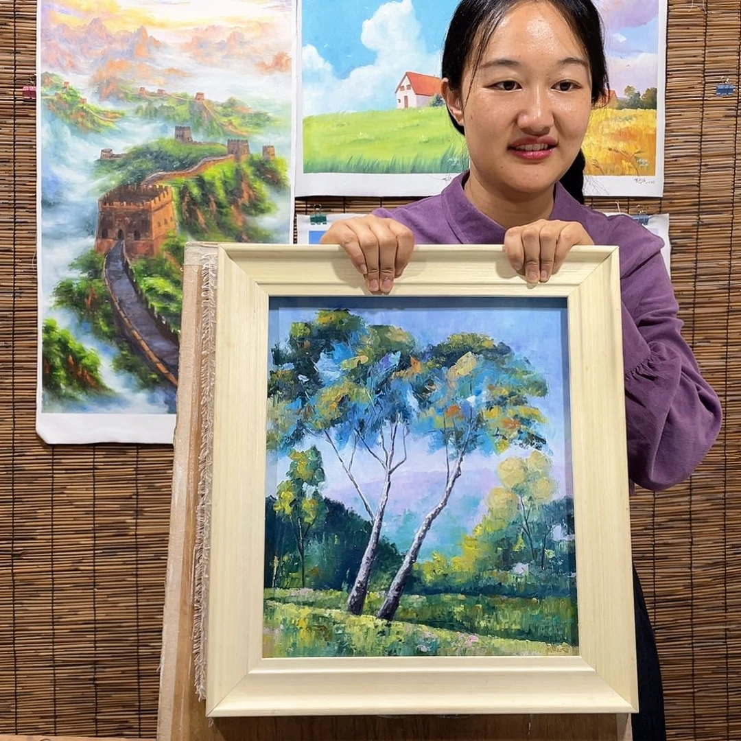 油画薇爽恭喜竞拍成功！