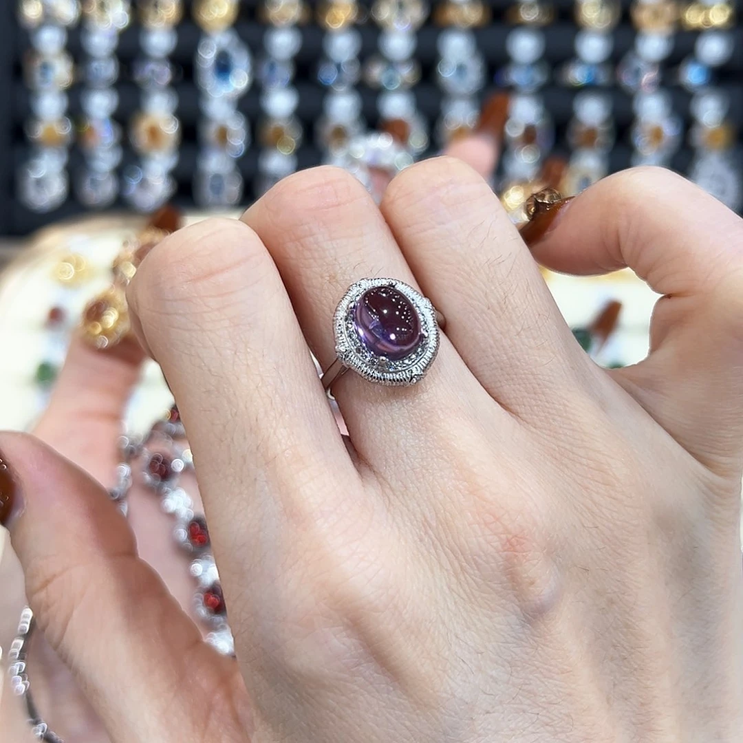 水晶金色拖不保色介意慎拍银托不掉色银S925镶嵌新款